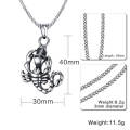 Vente chaude Mens Centipede Gravé Bijoux Pendentif En Acier Inoxydable